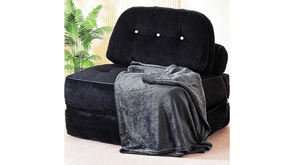 foldable flannel sofa bed