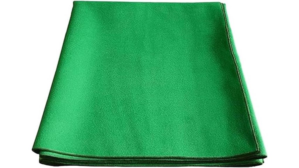 foldable green felt cover