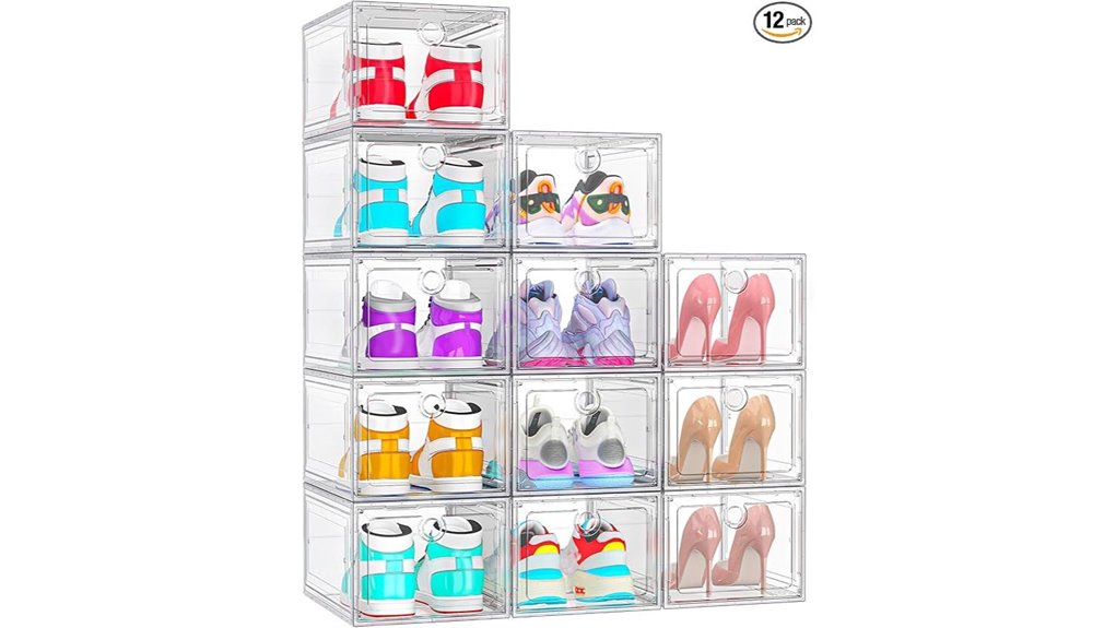 foldable magnetic clear 12 pack