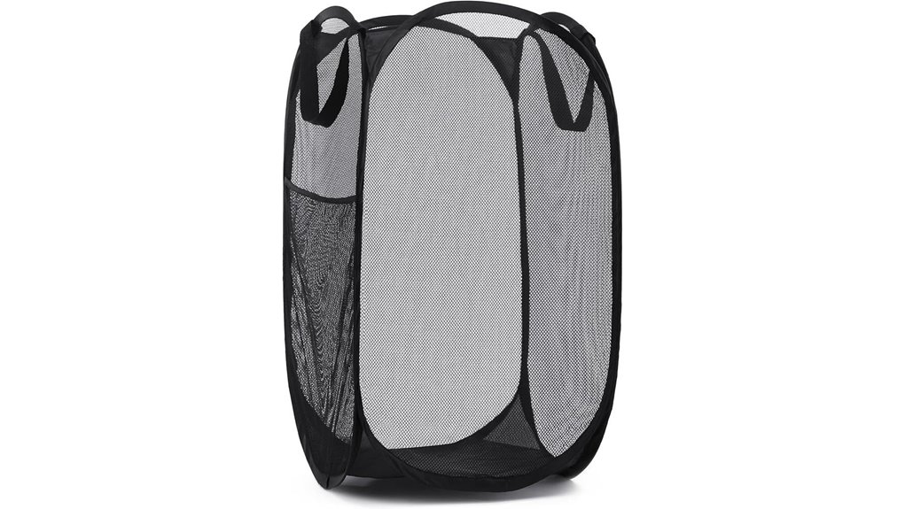 foldable mesh hamper pocket