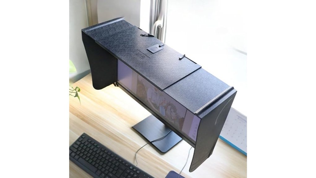 foldable monitor privacy hood