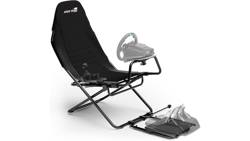 foldable racing simulator cockpit