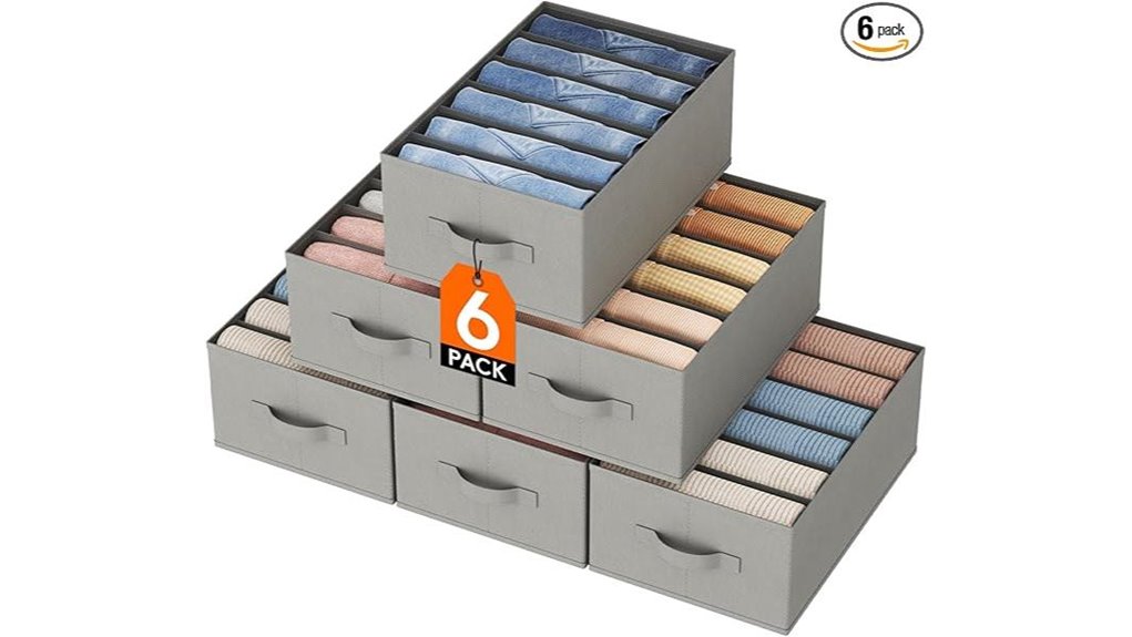 foldable six pack organizers