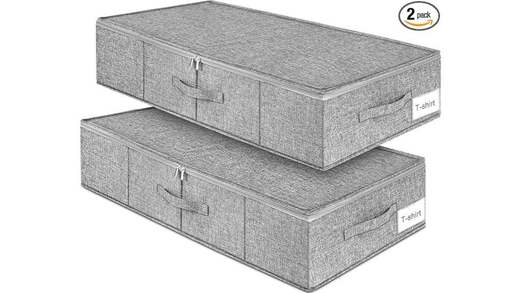 foldable underbed storage pack