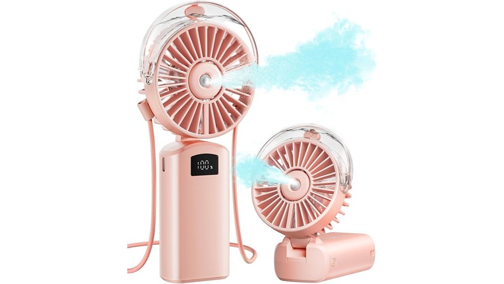 foldable usb misting fan
