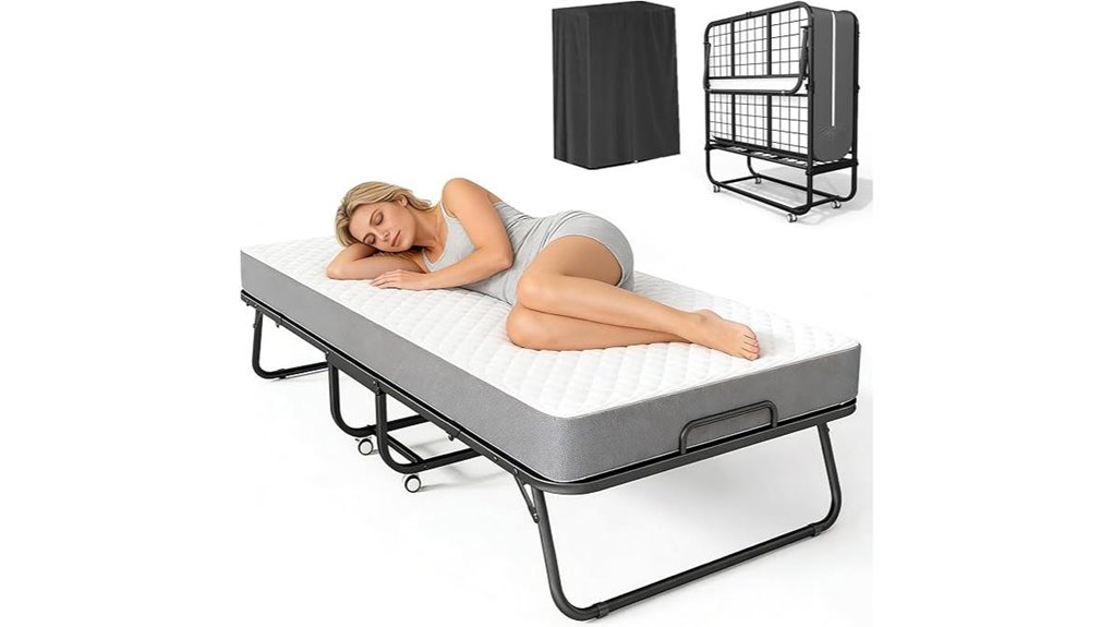 folding 75x31 memory bed