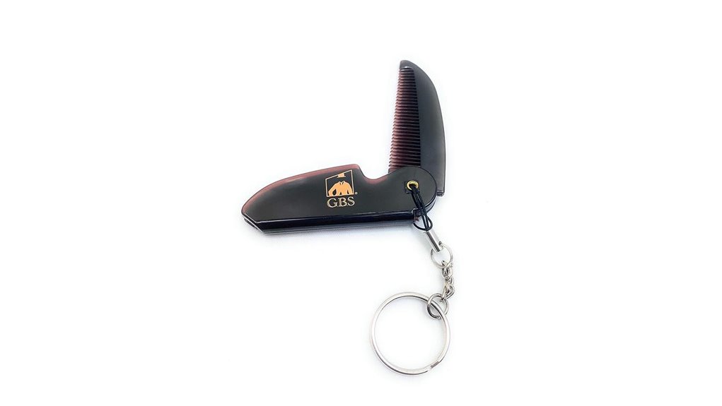 folding pocket comb keychain