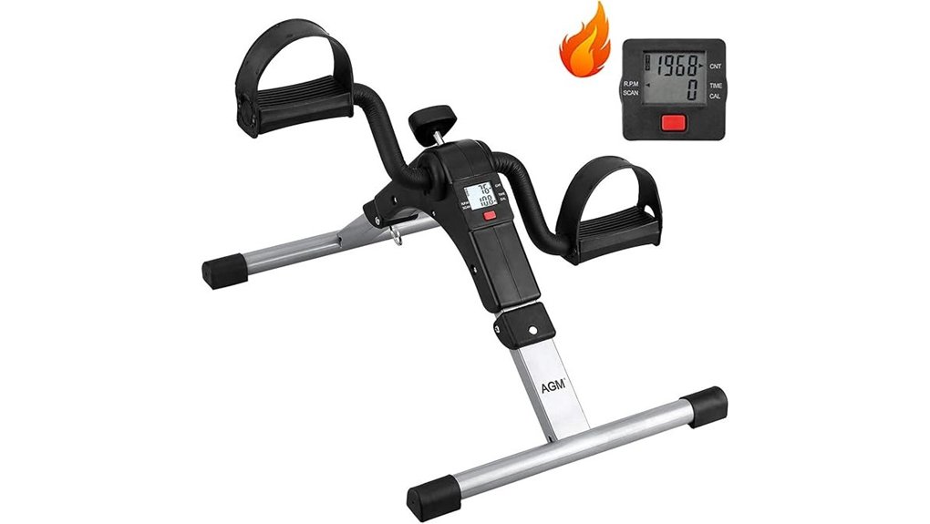 folding under desk pedal exerciser