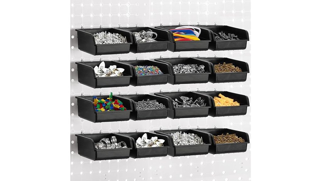 foraineam pegboard bins with hooks