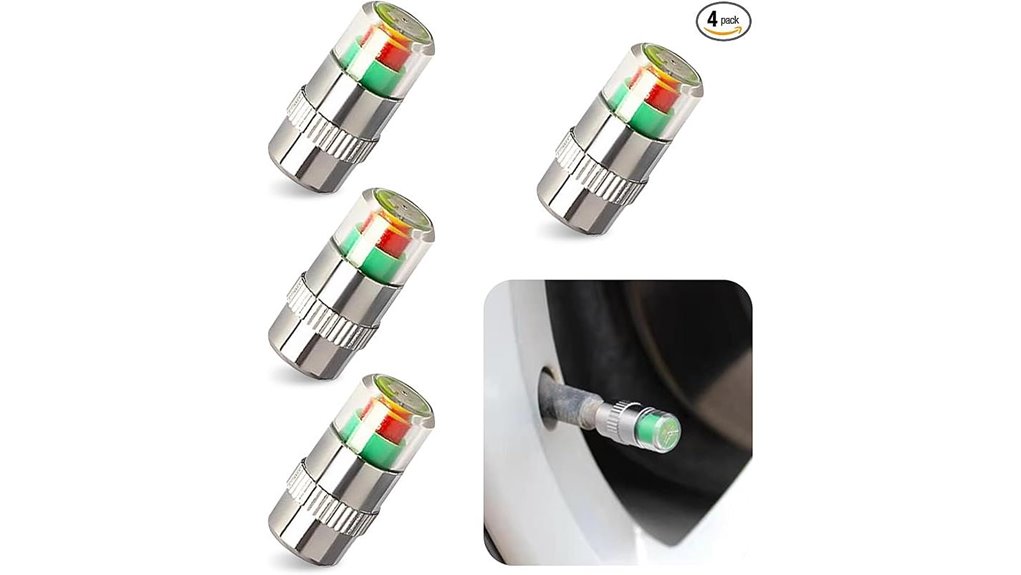 four car valve caps