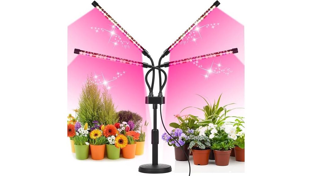 four head led grow light