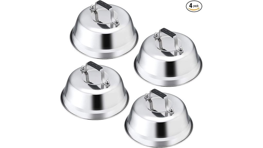 four pack nine inch cheese domes