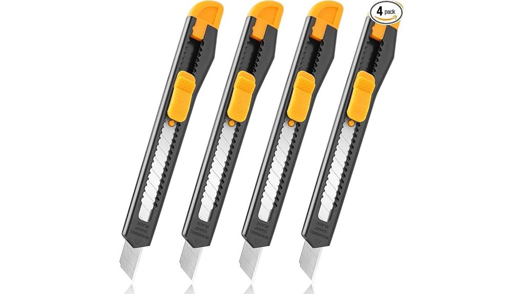 four pack retractable box cutter