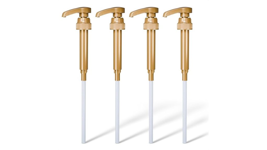 four piece coffee syrup dispenser