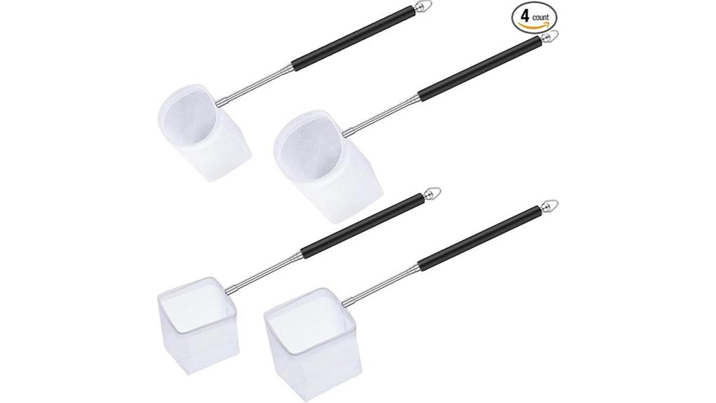 four piece shrimp net extendable
