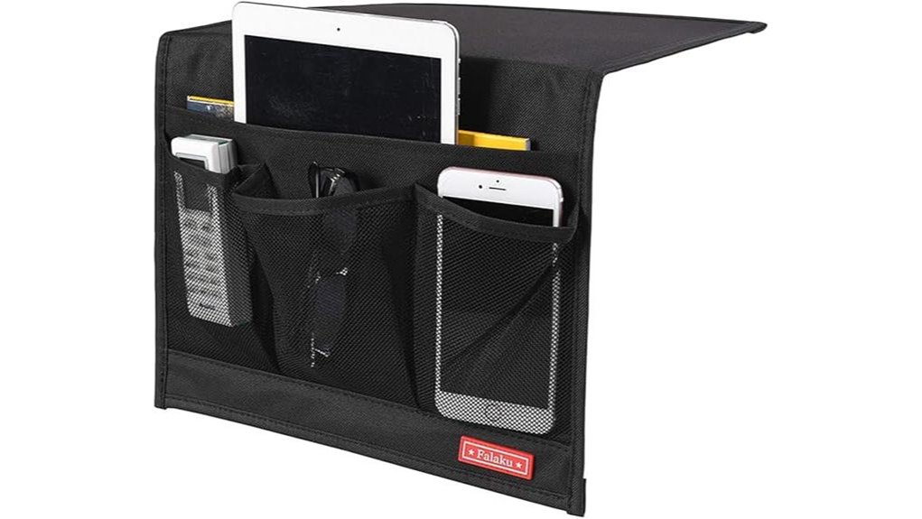 four pocket bedside under mattress caddy