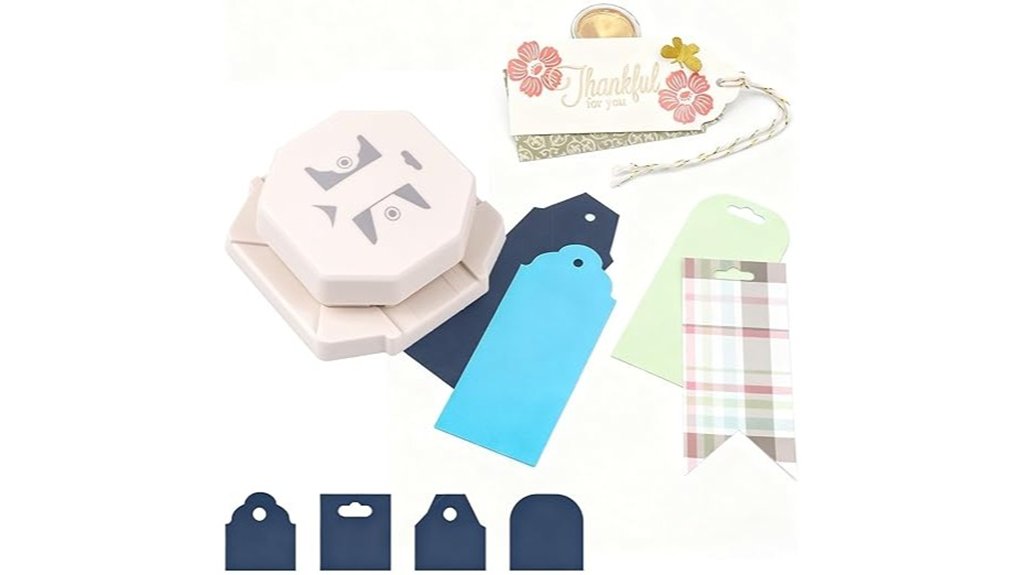 four shape paper tag puncher