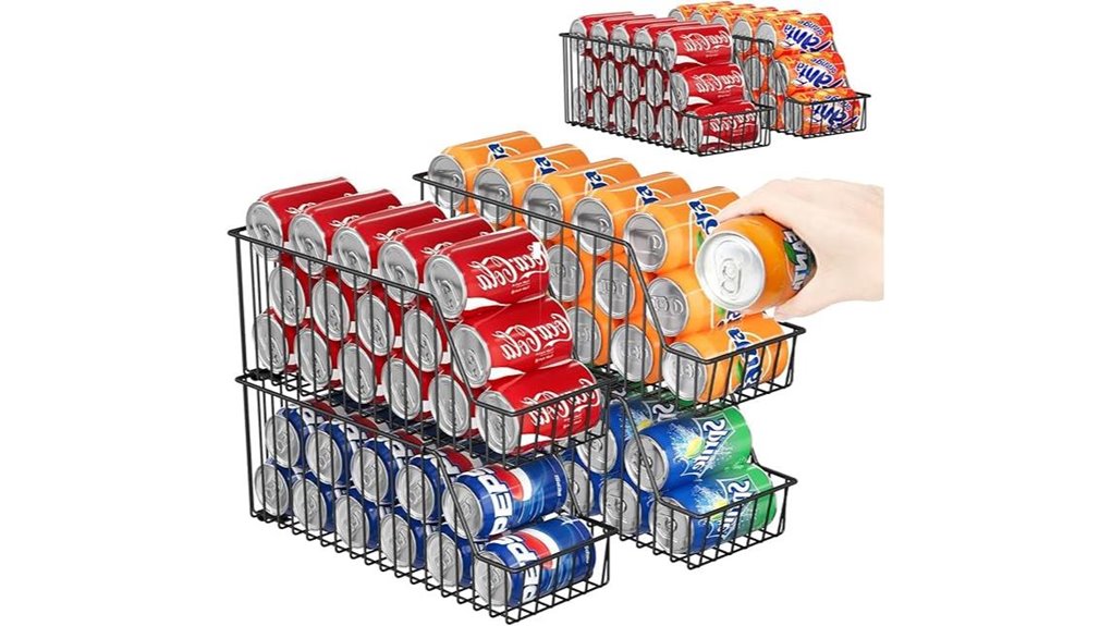 four tier 44 can rack organizer