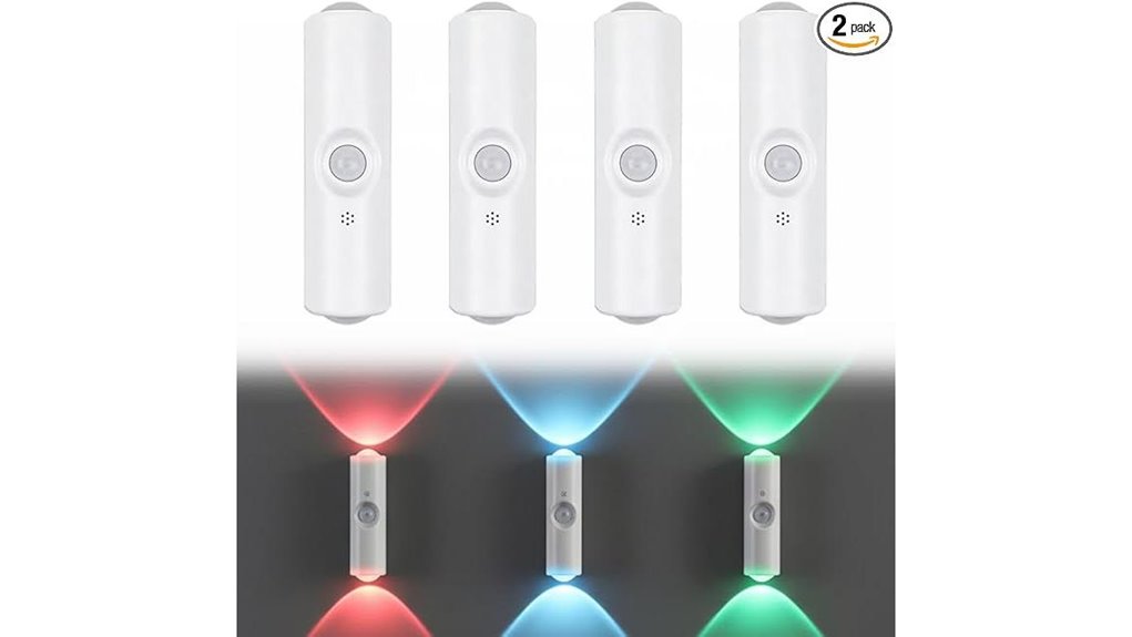 four white motion led