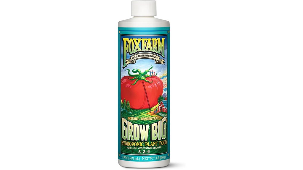 foxfarm grow big hydroponic plant food