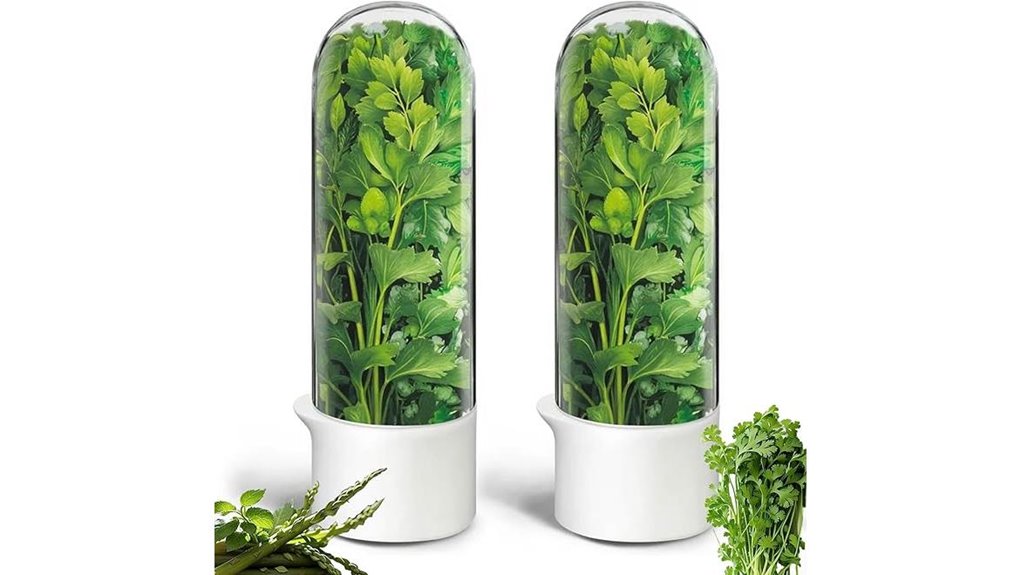 fresh herb fridge keeper