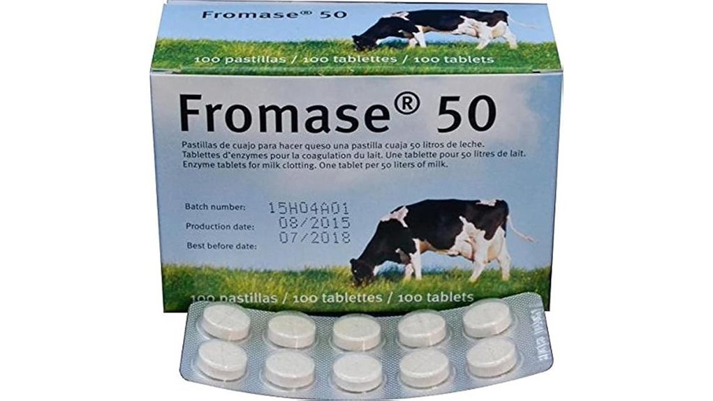 fromase rennet one ten tabs