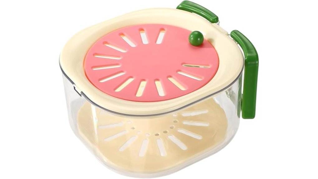 fruit washing bowl pink