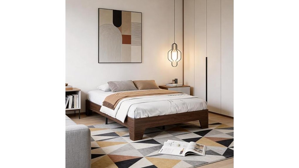 fullsize wooden bed boxless