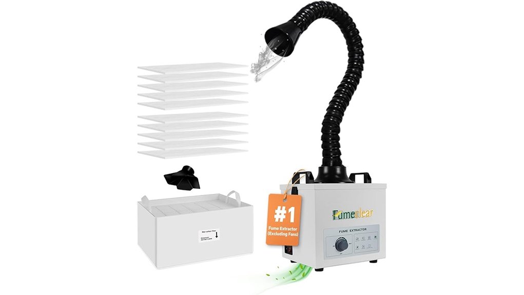 fumeclear 100w 3stage extractor