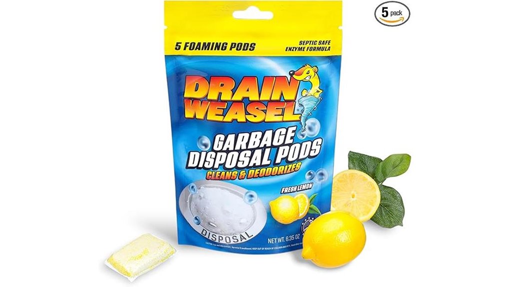 garbage disposal odor eliminator with lemon