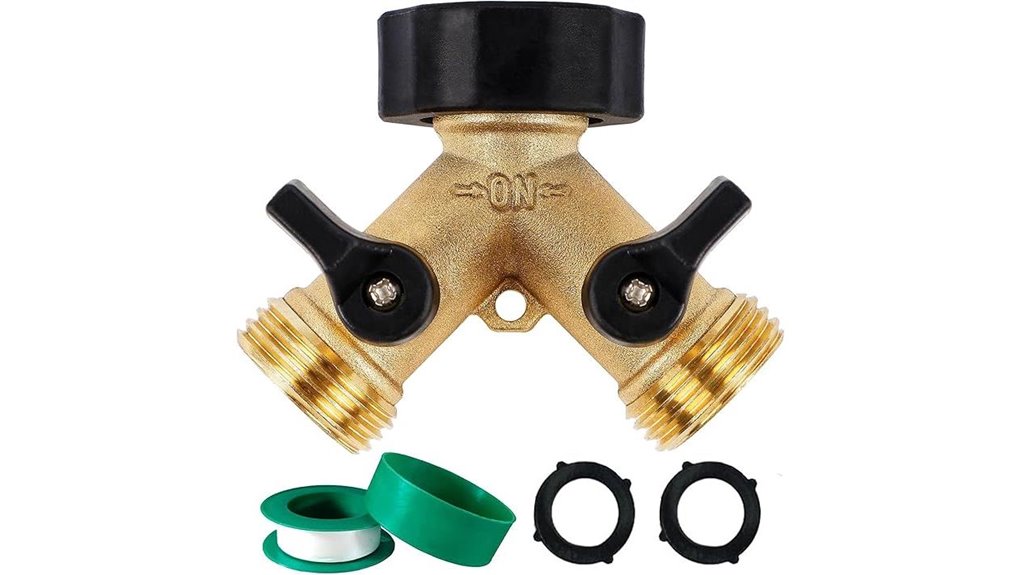 garden 2 way splitter rubber