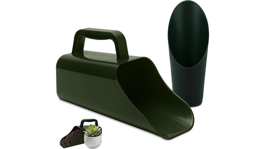 garden soil scoop two in one