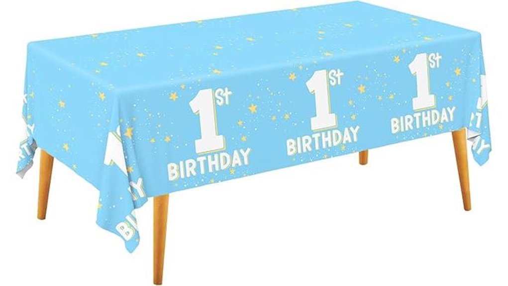 gatherfun baby blue party supplies set