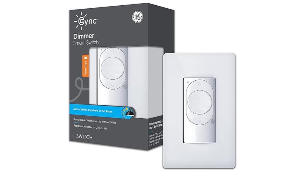 ge cync battery powered dimmer switch 1 pack