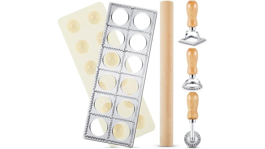 geetery 5 piece ravioli mold