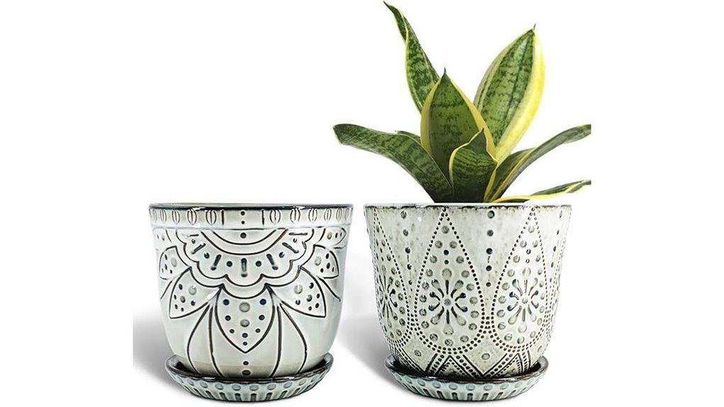 gepege 6 inch beaded planters