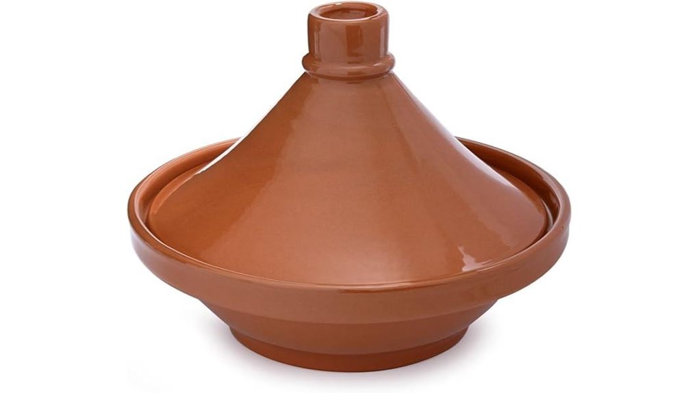 glazed moroccan terra cotta tagine