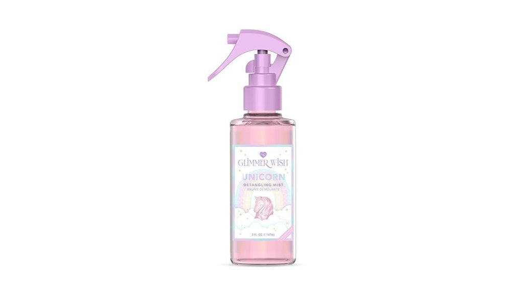 glimmer wish unicorn hair detangler spray 5oz