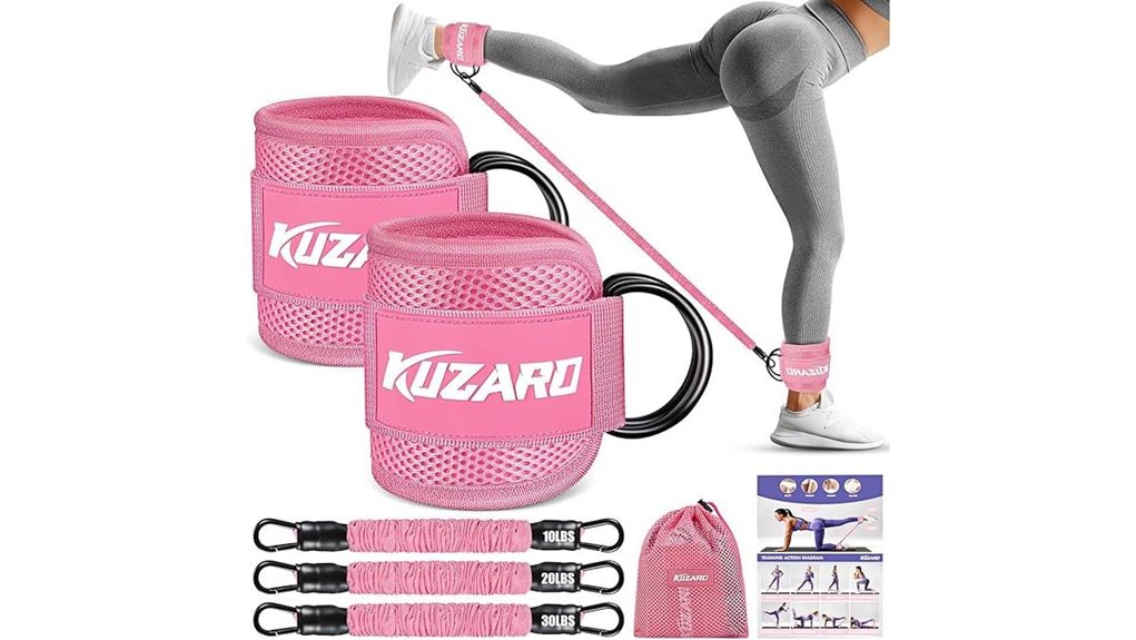 glute focused ankle resistance bands