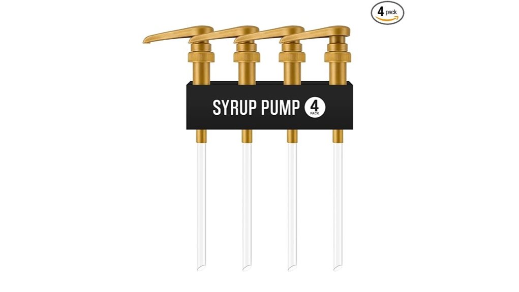 gold 750ml syrup pumps
