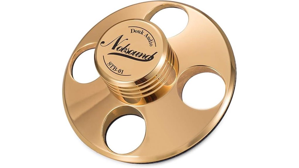 gold nobsound metal record weight