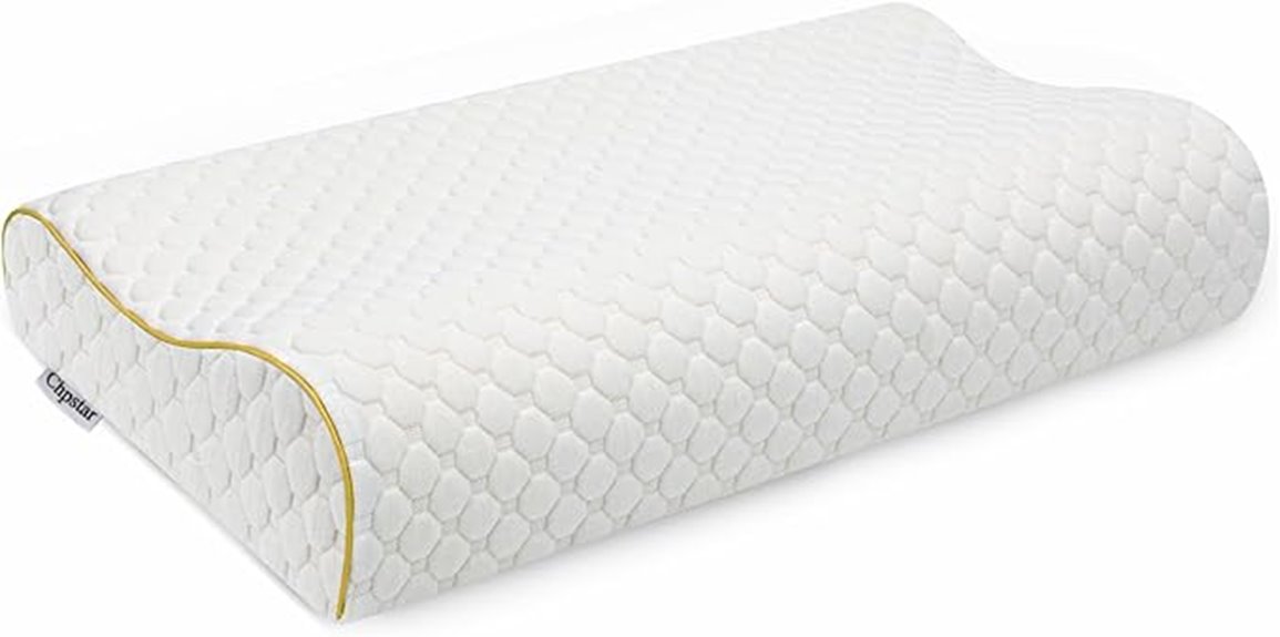 gold queen cervical pillow