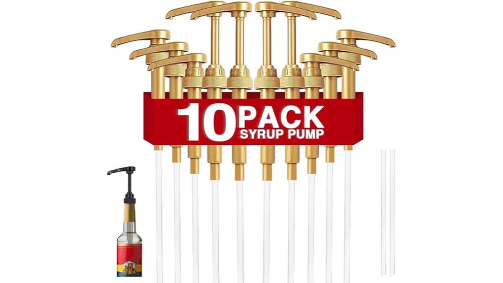 gold syrup pump 750ml