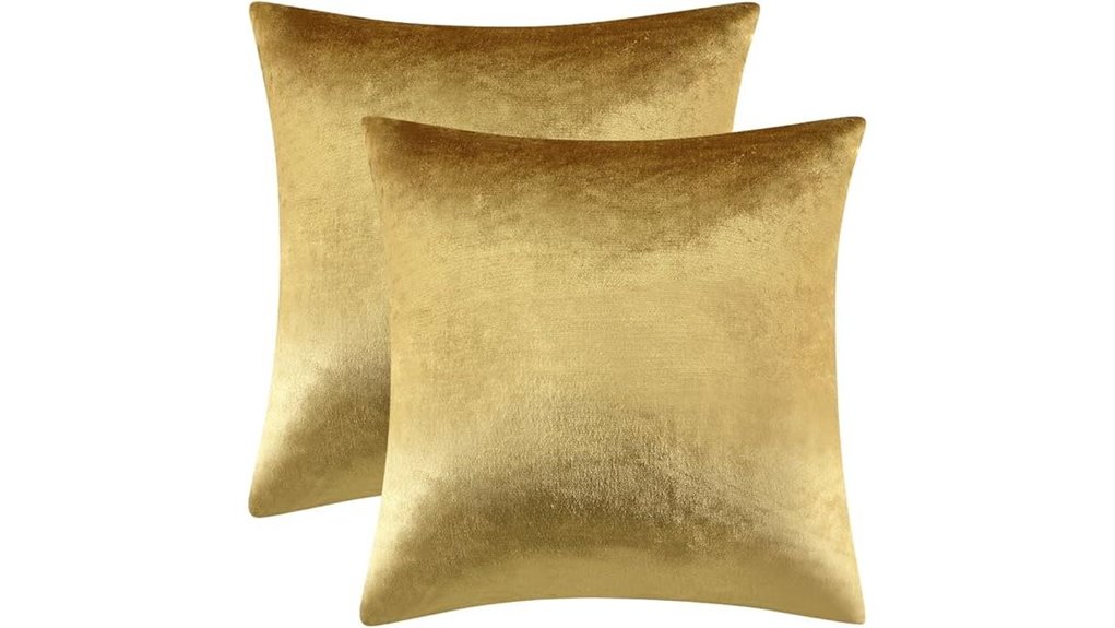 gold velvet 18x18 covers