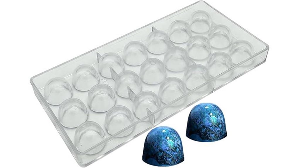 goldbaking bell shaped chocolate mold for truffles