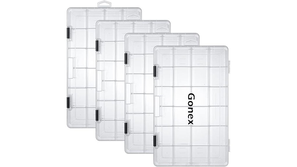 gonex clear adjustable tacklebox