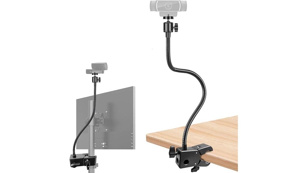 gooseneck webcam phone holder