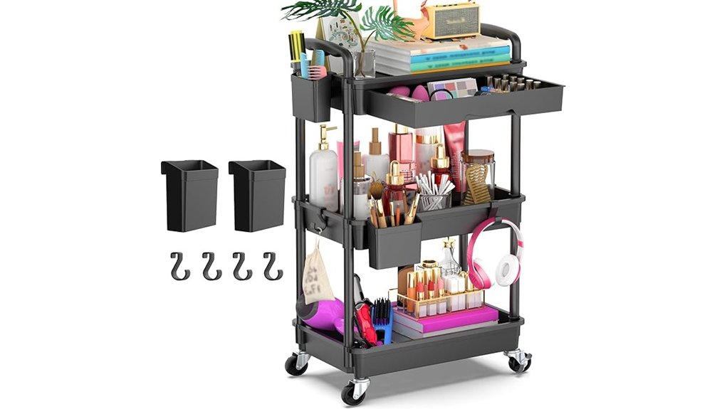 goovilla 3 tier rolling cart