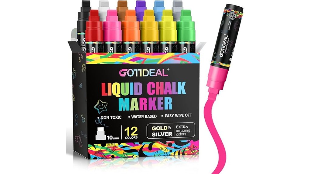 gotideal 12 metal chalk