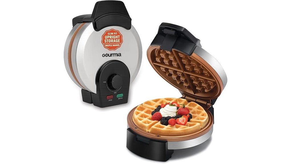 gourmia adjustable belgian waffle